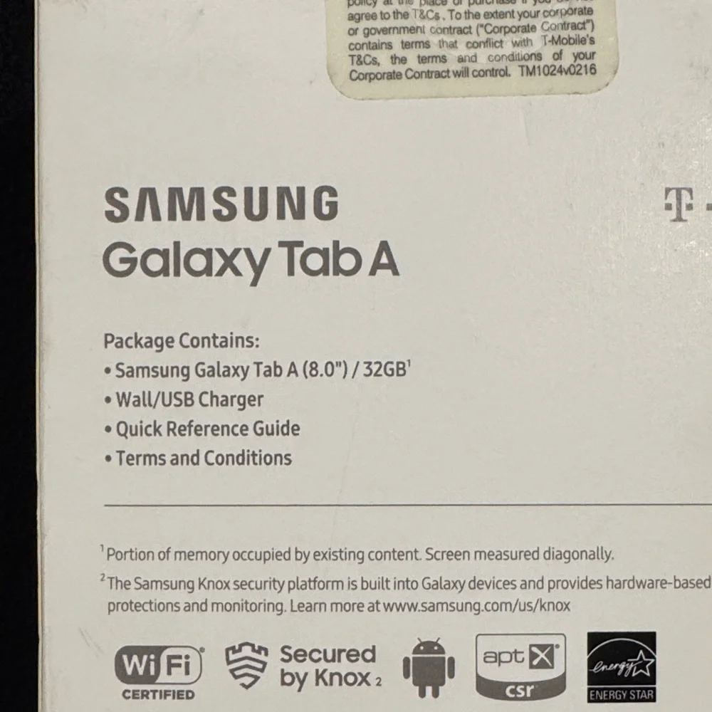 Samsung Tab A T-Mobile New never opened